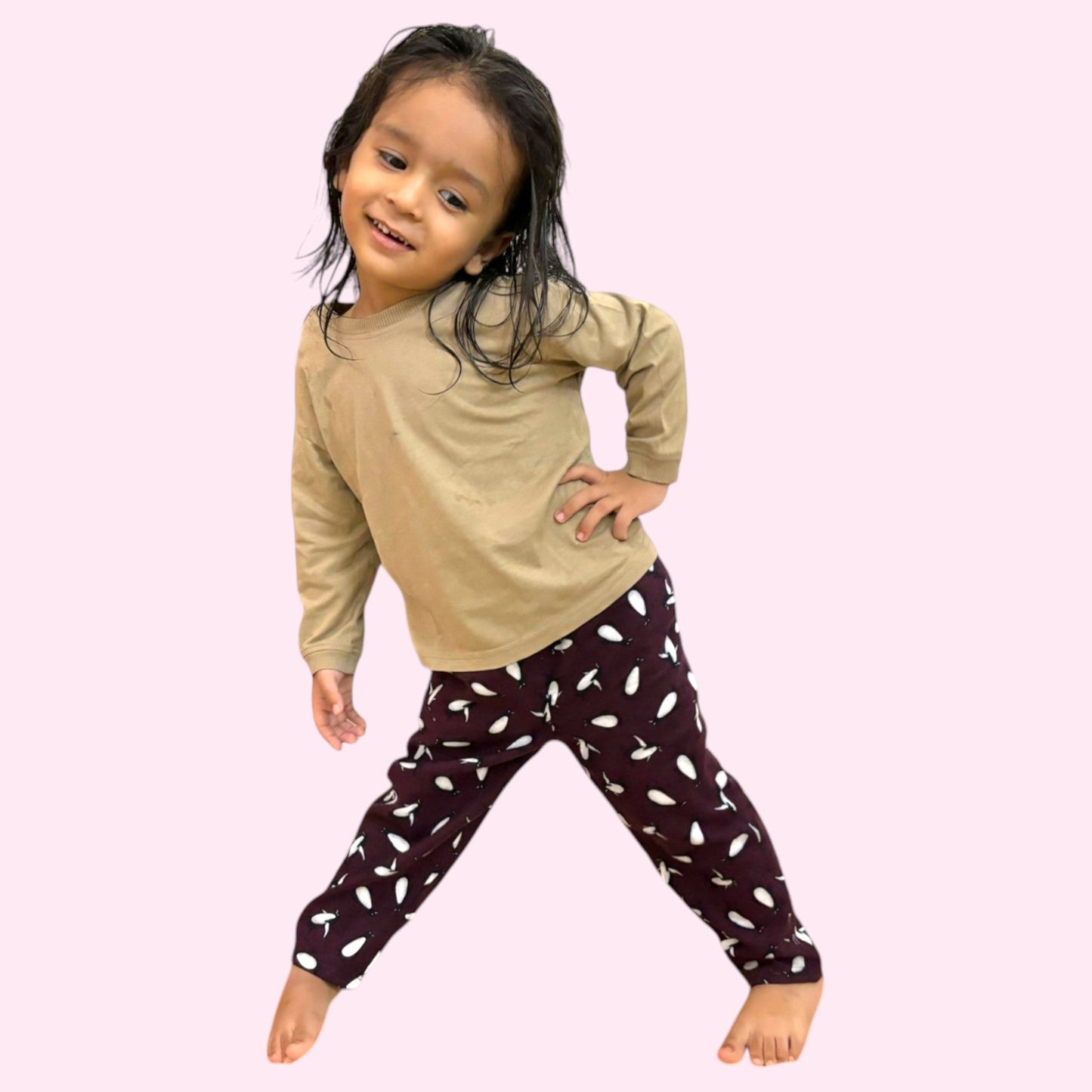 Cotton Flannel Pajama Set for Kids – Unisex (Set of 3)