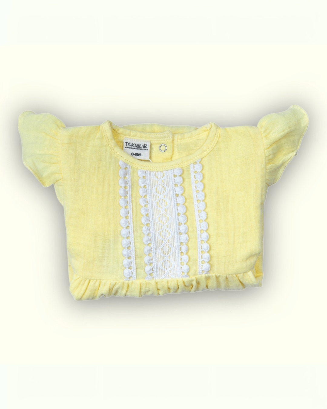 Organic Cotton Full Sleeve Ruffled Rompers for Girls