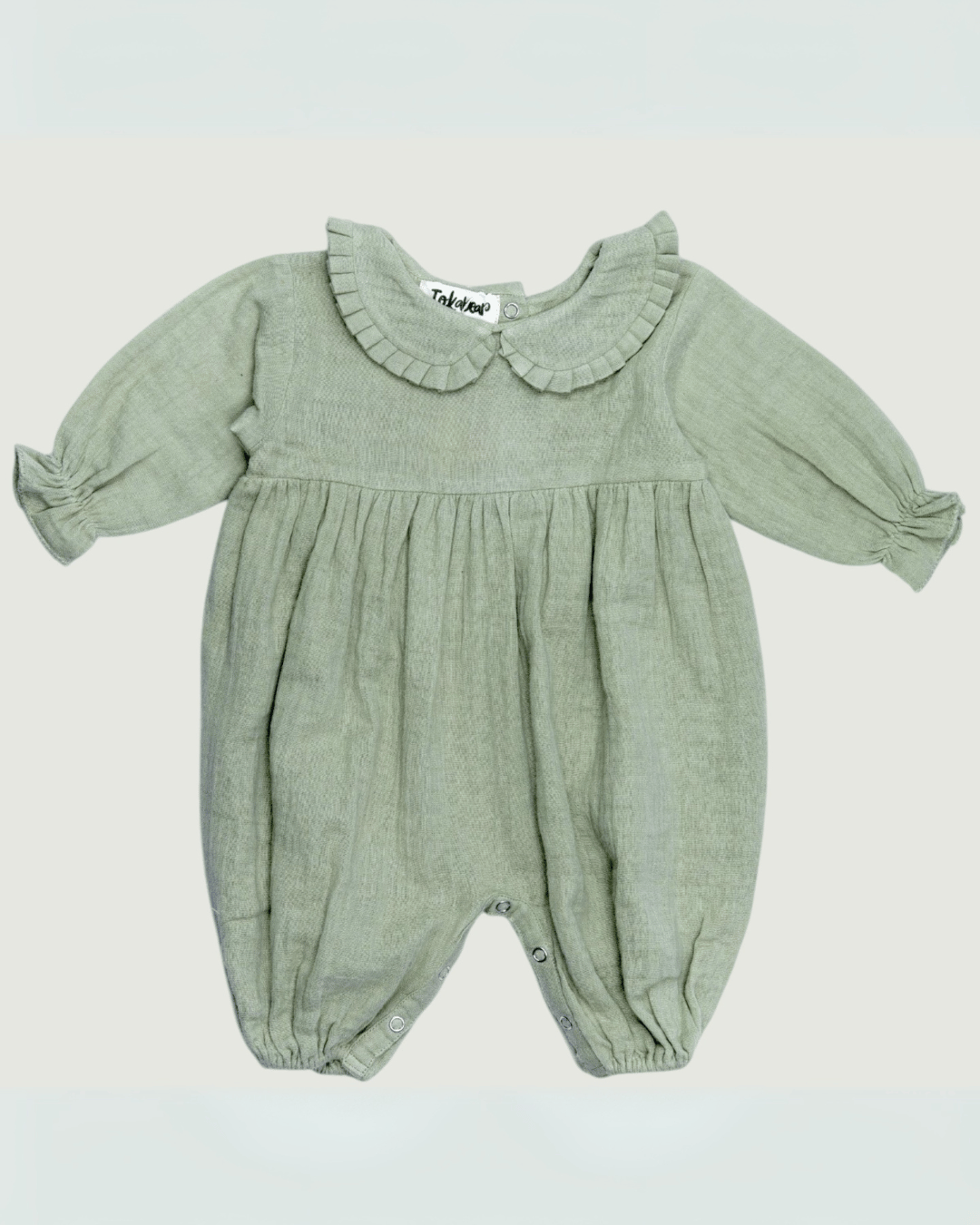 Organic Cotton Full Sleeve Ruffled Rompers for Girls