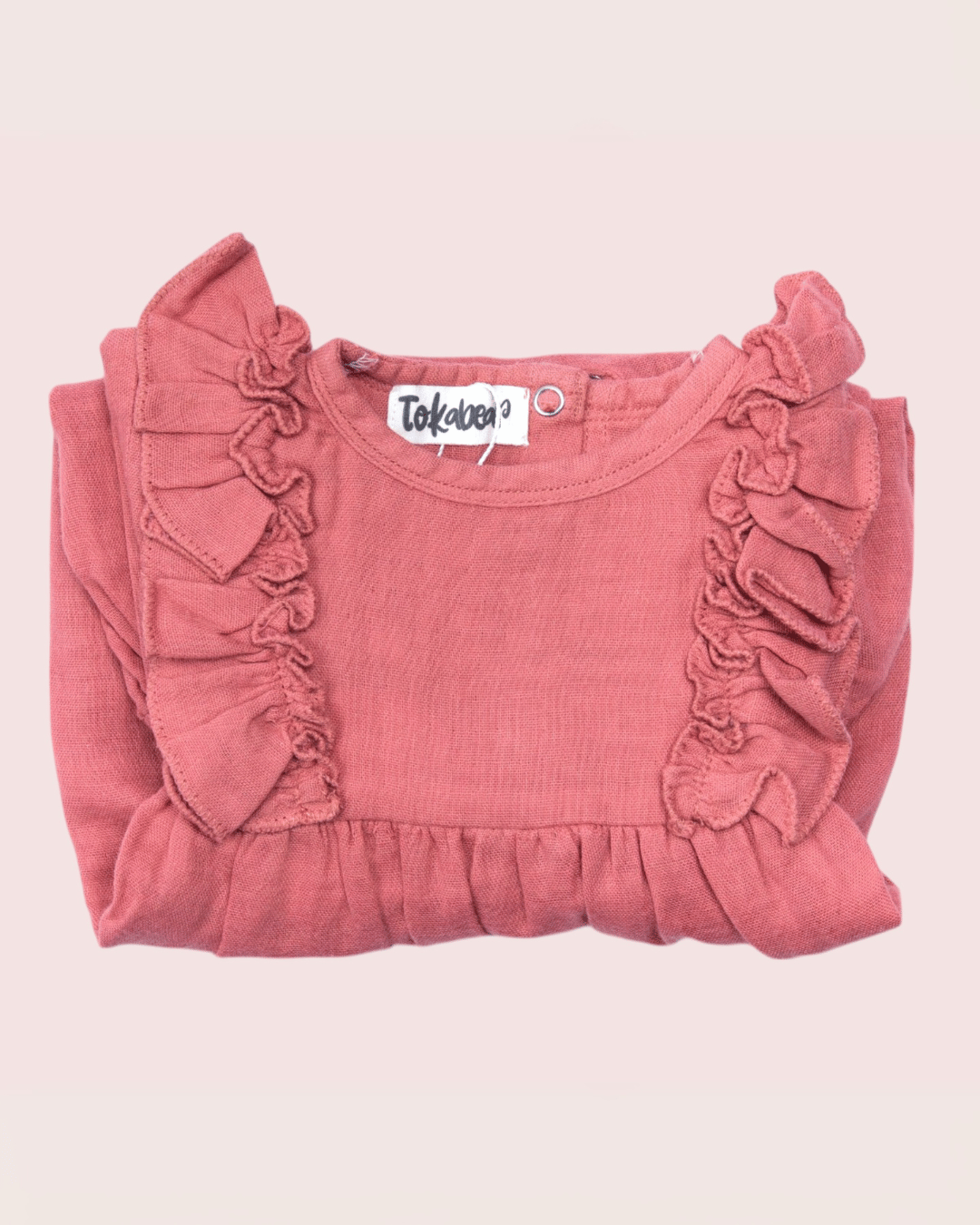 Organic Cotton Full Sleeve Ruffled Rompers for Girls