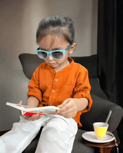 Muslin Shirt Mandarin Collar Orange 3