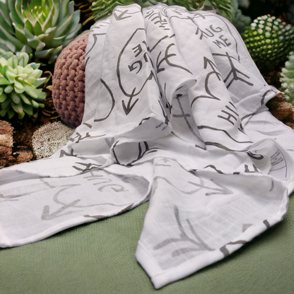 Premium Cotton Muslin Swaddle for Babies – Lightweight & Breathable