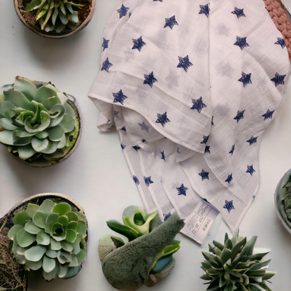 Premium Cotton Muslin Swaddle for Babies – Lightweight & Breathable