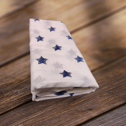 Premium Cotton Muslin Swaddle for Babies – Lightweight & Breathable