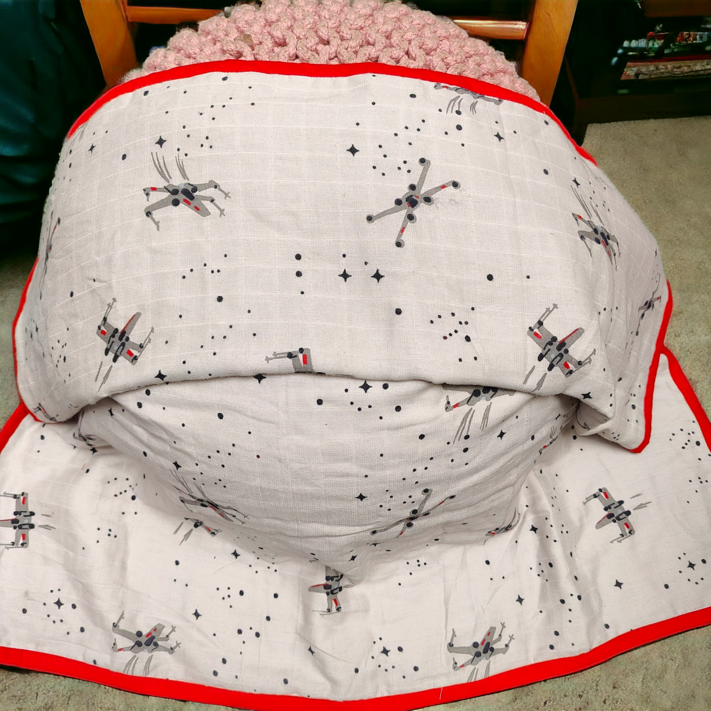 Reversible 6-Layer Swaddle Blanket for Babies (0–2 Years)