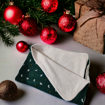 Cotton Flannel and Sherpa Fur Toddler Blanket for Toddlers – Howling Wolf