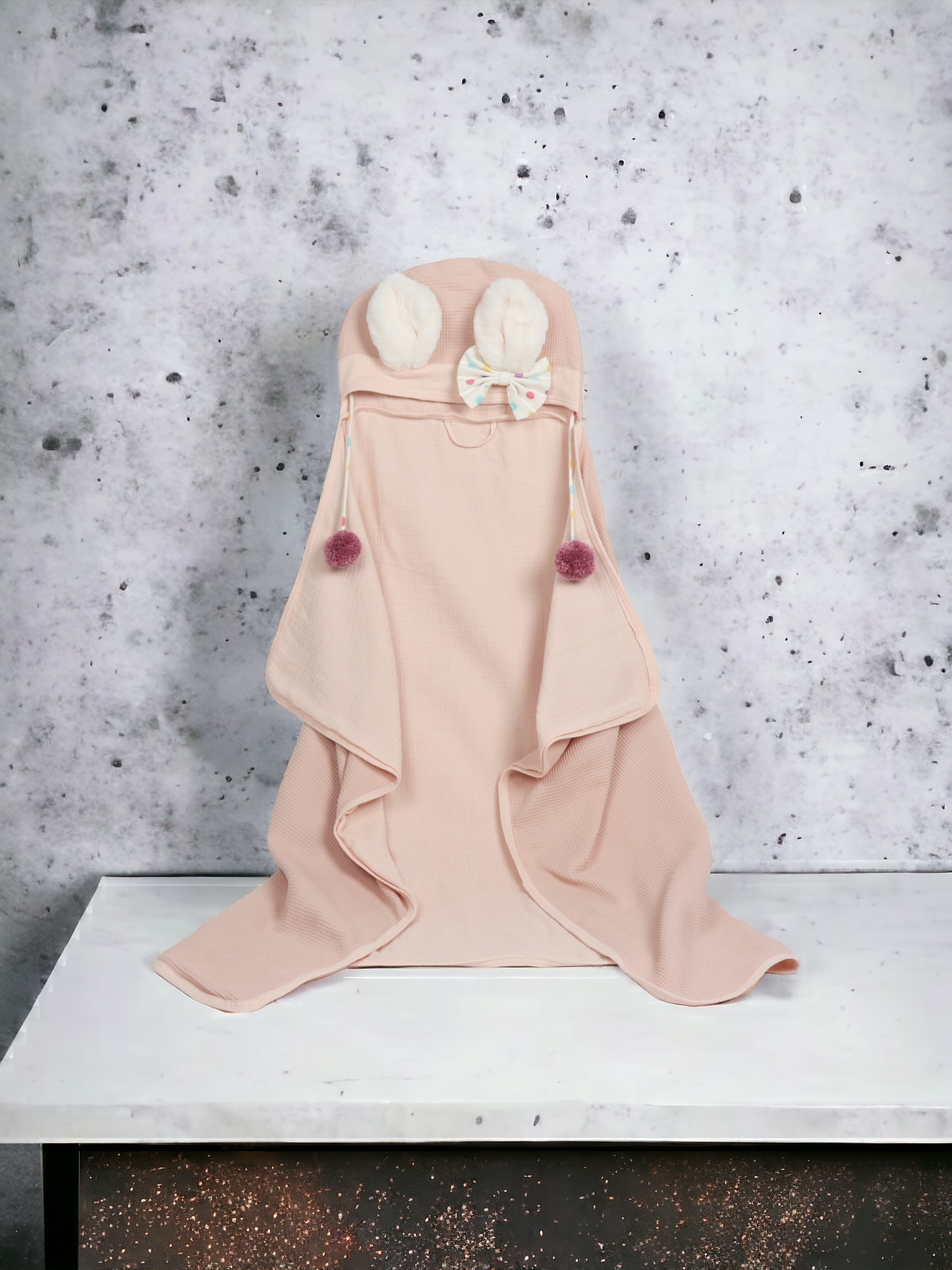 Peachy Paws Bath Wrap for Toddlers