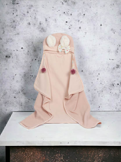 Peachy Paws Bath Wrap for Toddlers