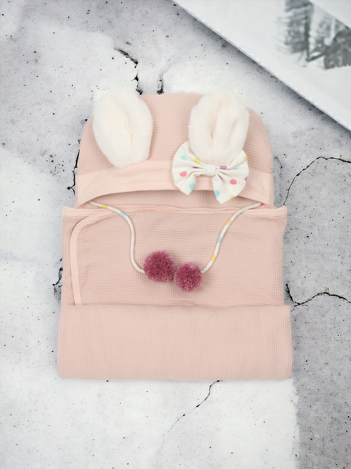 Peachy Paws Bath Wrap for Toddlers