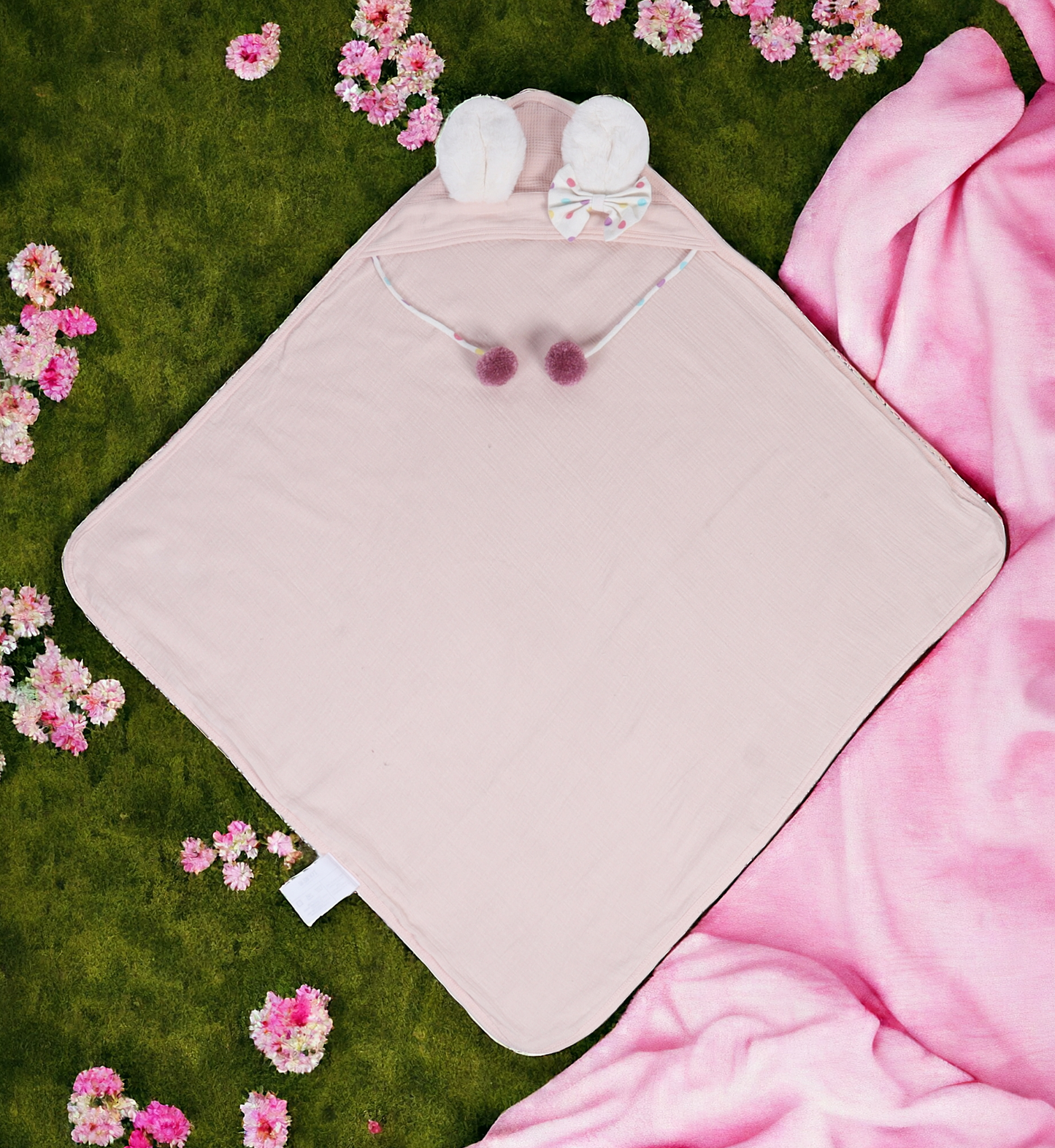 Peachy Paws Bath Wrap for Baby