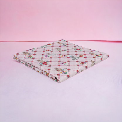 Cotton Bedsheet Set for Baby Crib & Bassinet – with Pillow Filler, Cover, and Safe Keep Pouch (4 Pcs)