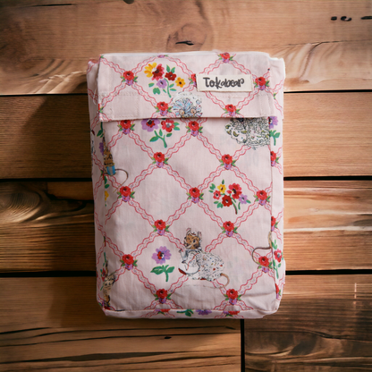 Cotton Bedsheet Set for Baby Crib & Bassinet – with Pillow Filler, Cover, and Safe Keep Pouch (4 Pcs)