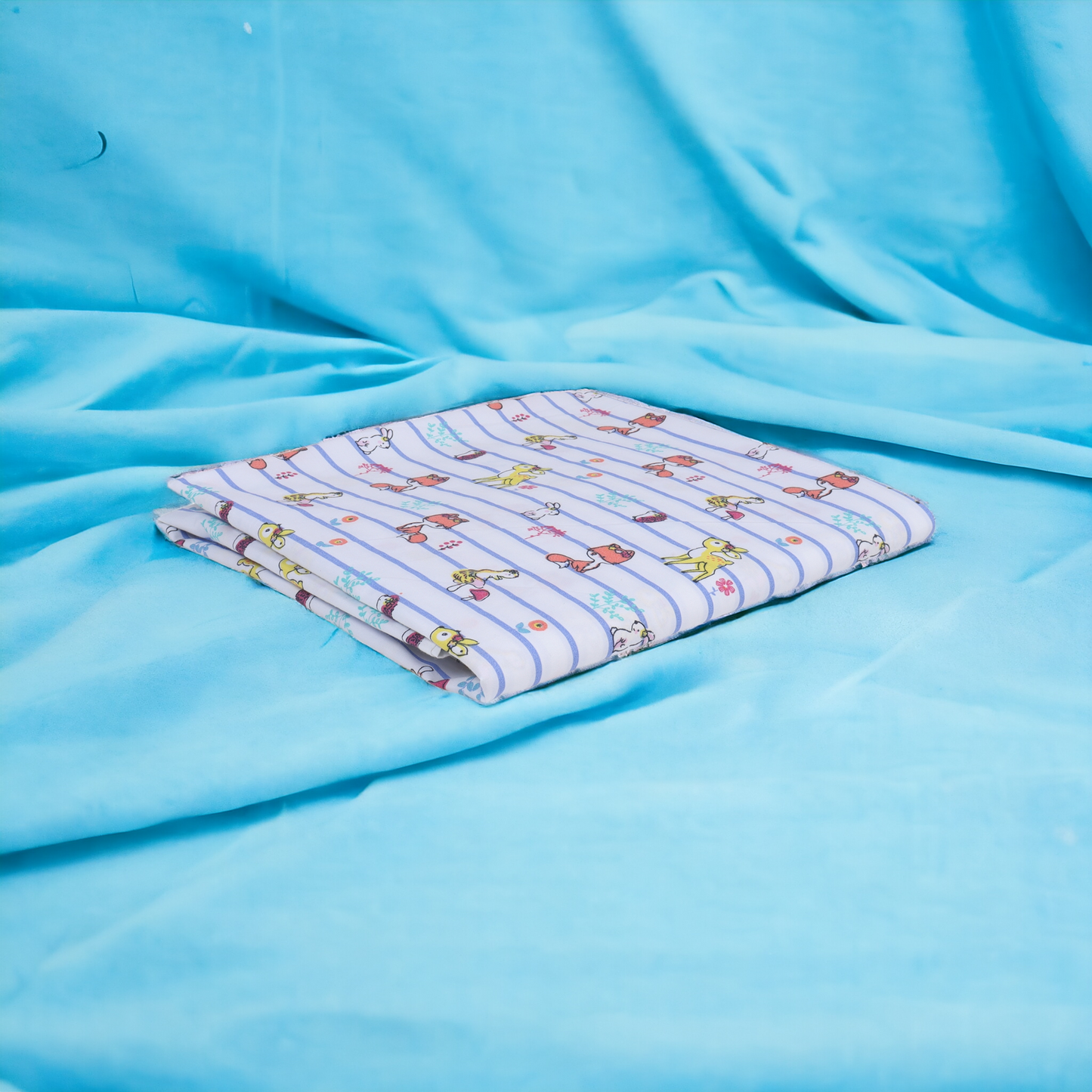 Cotton Bedsheet Set for Baby Crib & Bassinet – with Pillow Filler, Cover, and Safe Keep Pouch (4 Pcs)