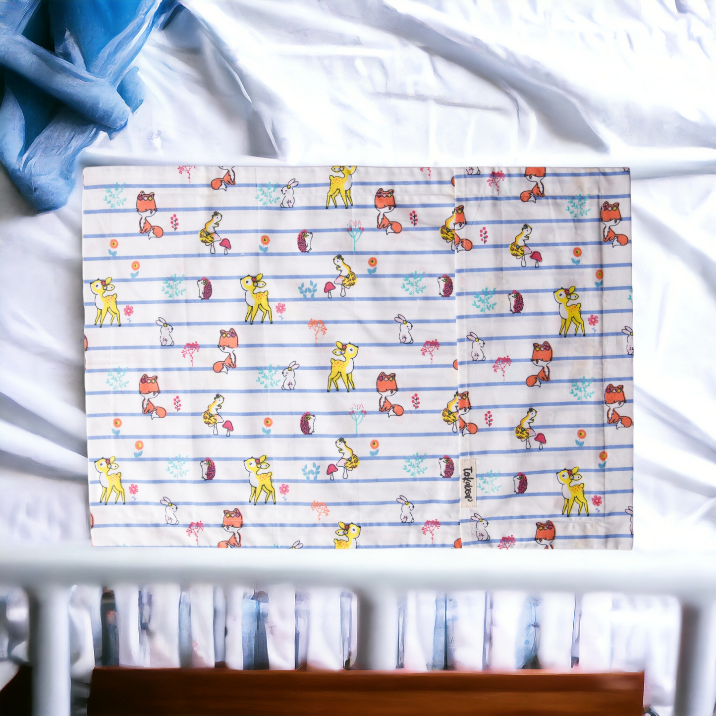 Cotton Bedsheet Set for Baby Crib & Bassinet – with Pillow Filler, Cover, and Safe Keep Pouch (4 Pcs)