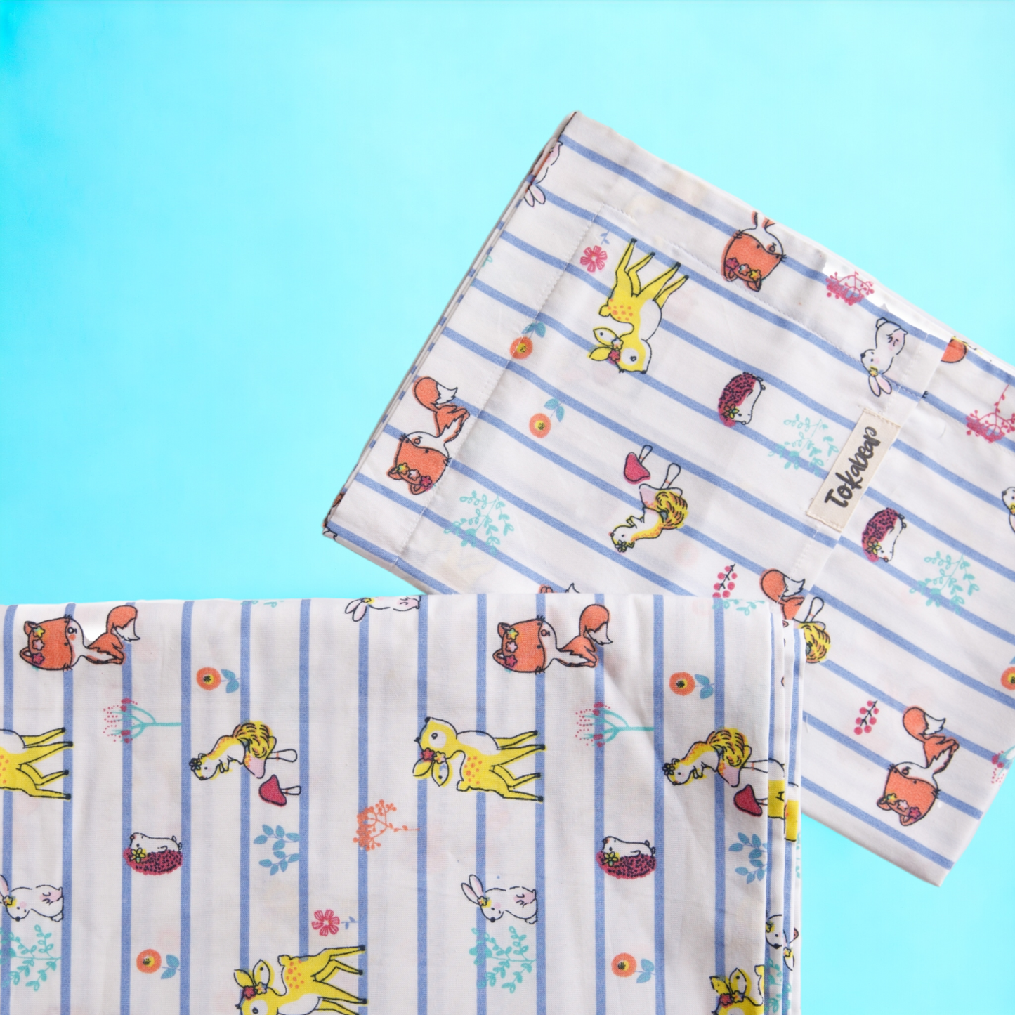 Cotton Bedsheet Set for Baby Crib & Bassinet – with Pillow Filler, Cover, and Safe Keep Pouch (4 Pcs)