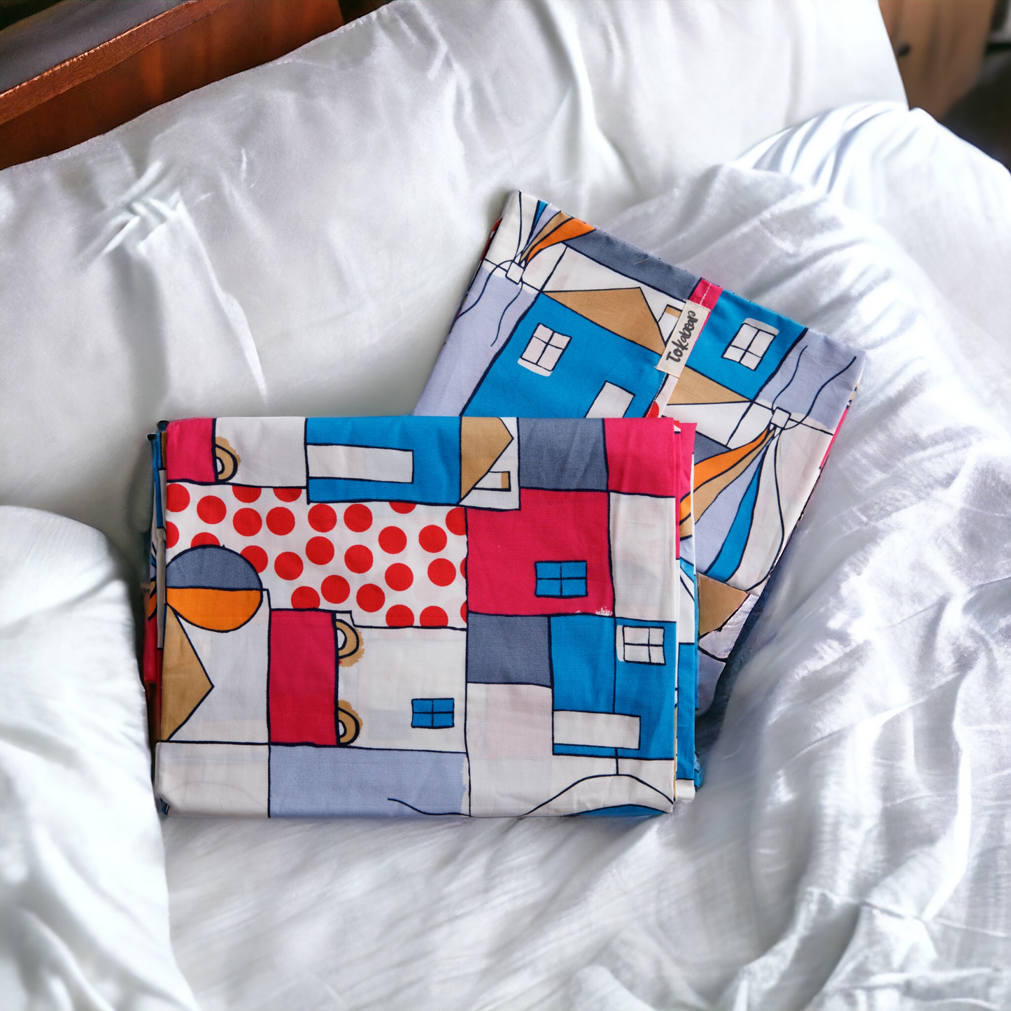 Cotton Bedsheet Set for Baby Crib & Bassinet – with Pillow Filler, Cover, and Safe Keep Pouch (4 Pcs)