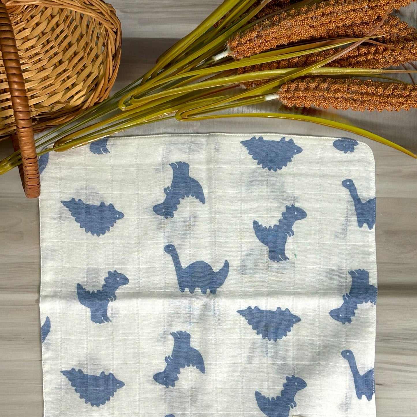 Organic Cotton Muslin Double Layered Extra Large Washcloth - Assorted Set of 3