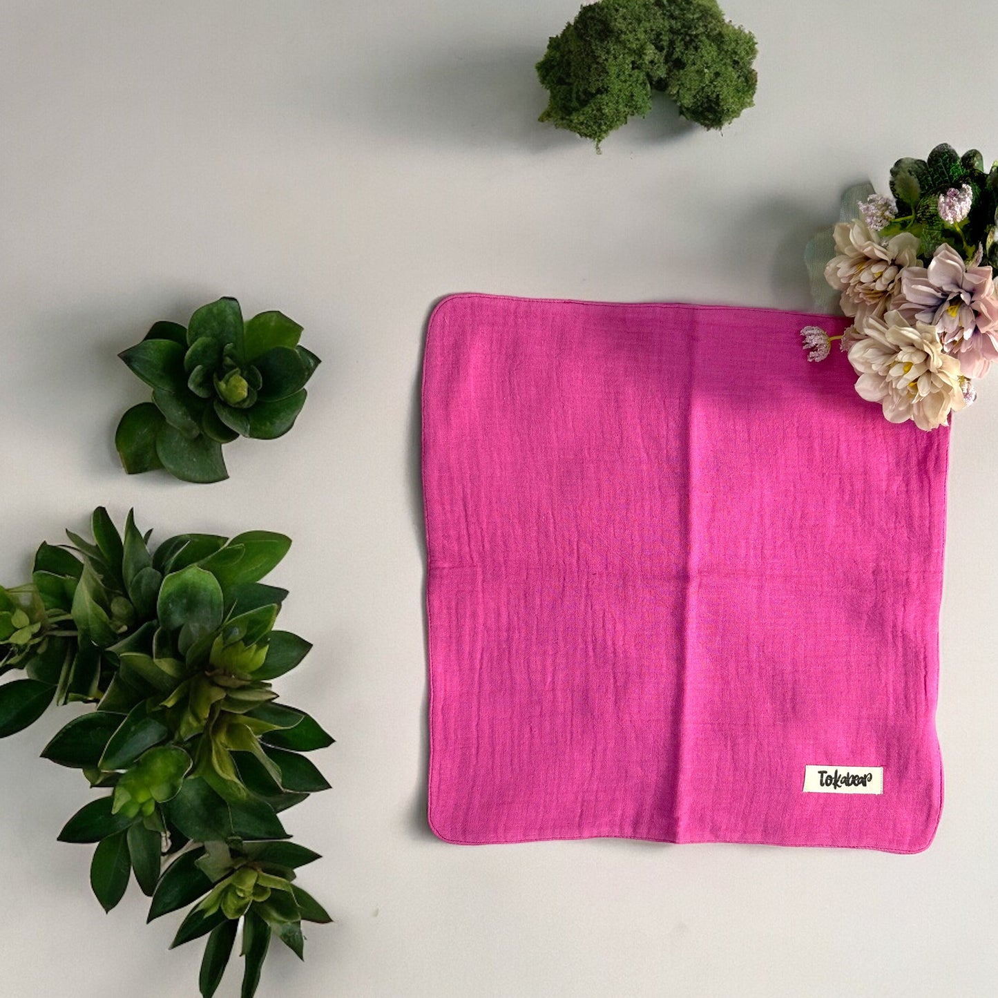 Organic Cotton Muslin Double Layered Extra Large Washcloth - Assorted Set of 3