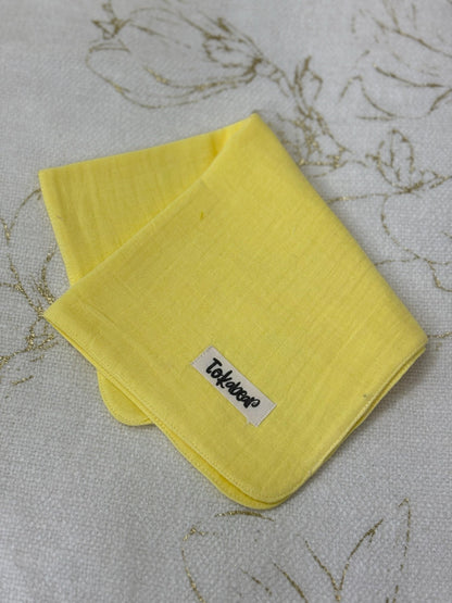 Organic Cotton Muslin Double Layered Extra Large Washcloth - Assorted Set of 3