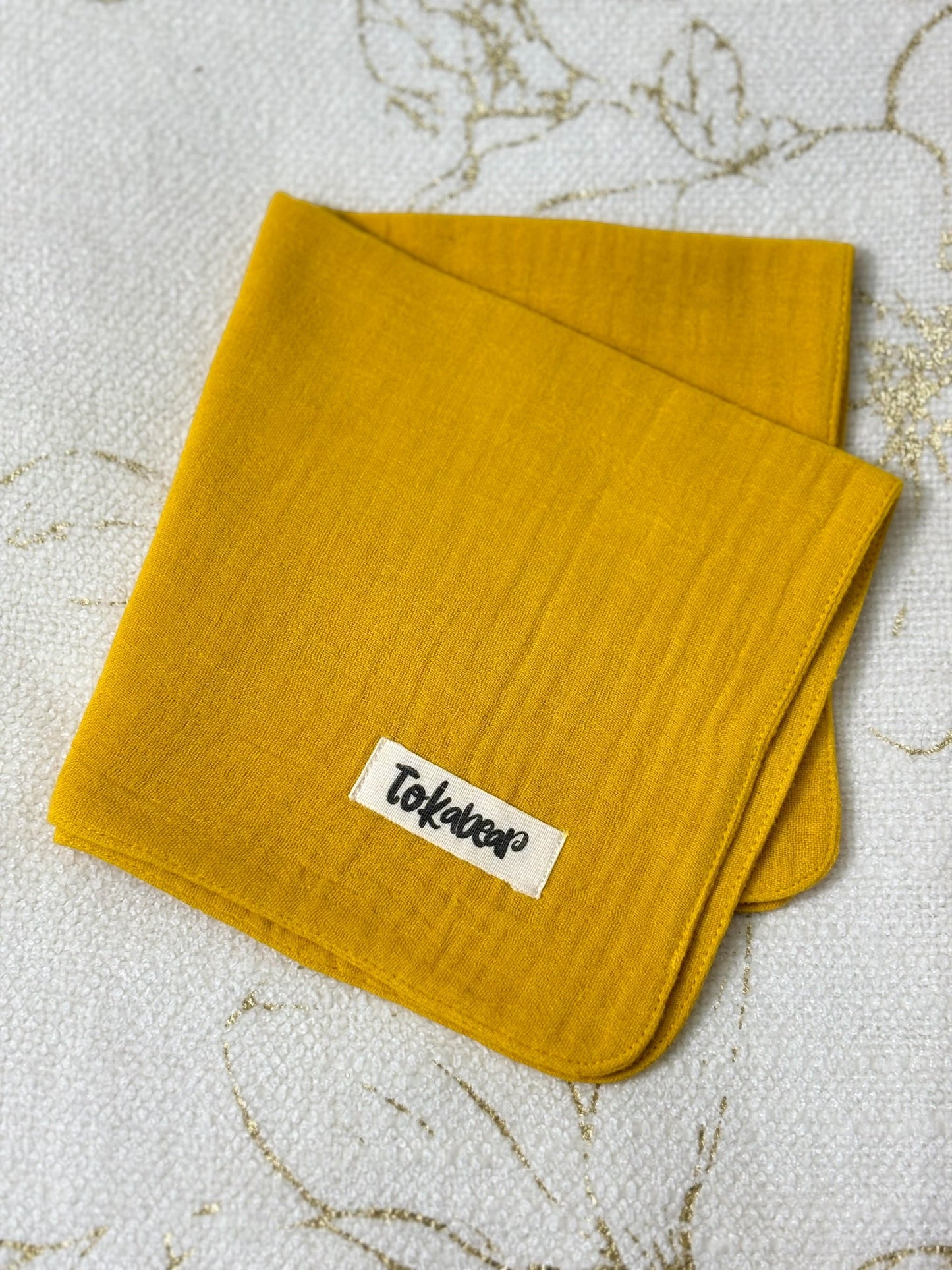 Organic Cotton Muslin Double Layered Extra Large Washcloth - Assorted Set of 3