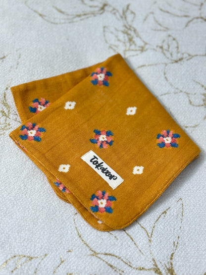 Organic Cotton Muslin Double Layered Extra Large Washcloth - Assorted Set of 3