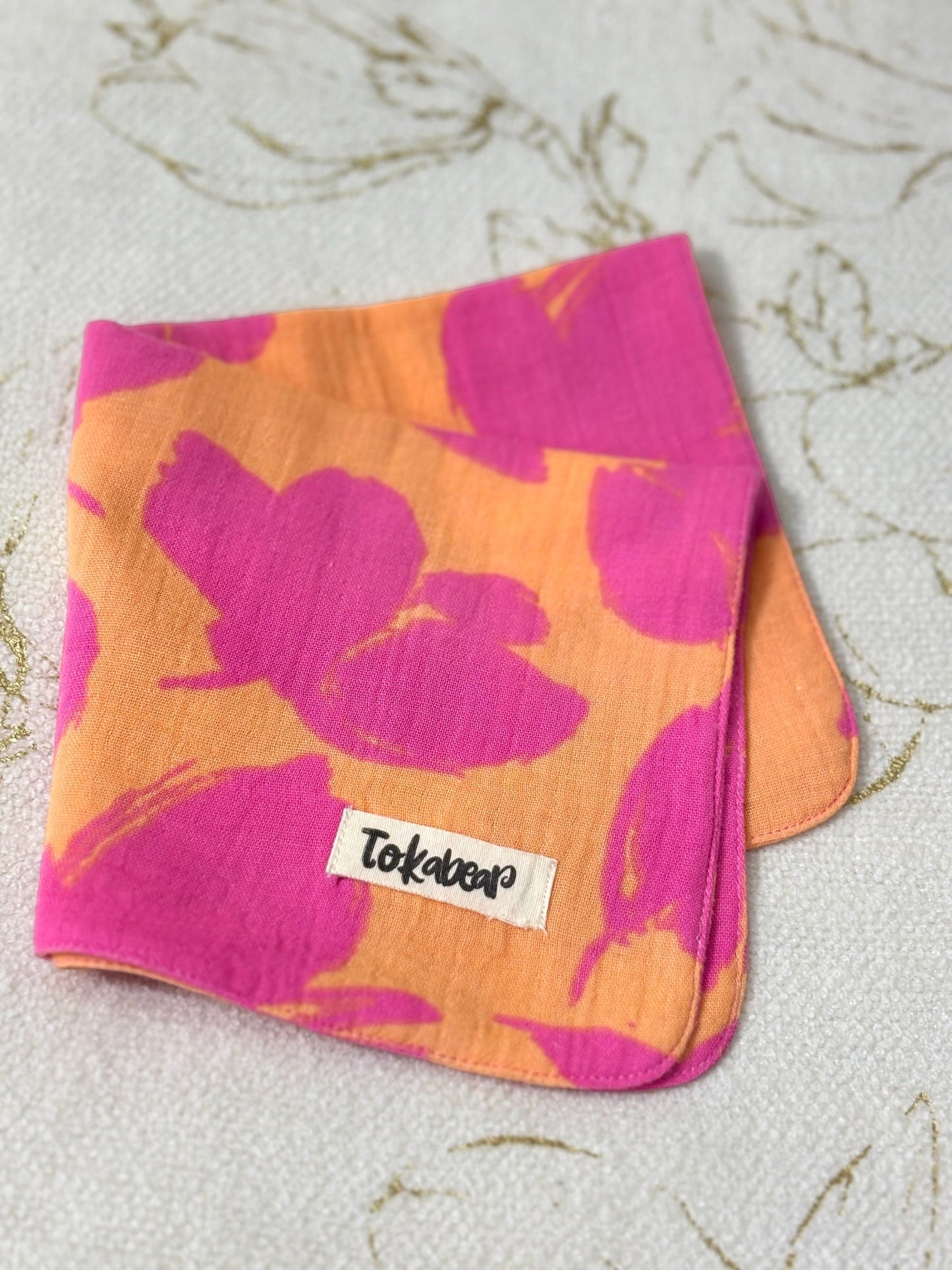 Organic Cotton Muslin Double Layered Extra Large Washcloth - Assorted Set of 3