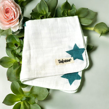 Ultra-Soft 4-Layer Muslin Baby Wipes – 30x30cm | Hypoallergenic & Rash-Free Multipurpose Hankies