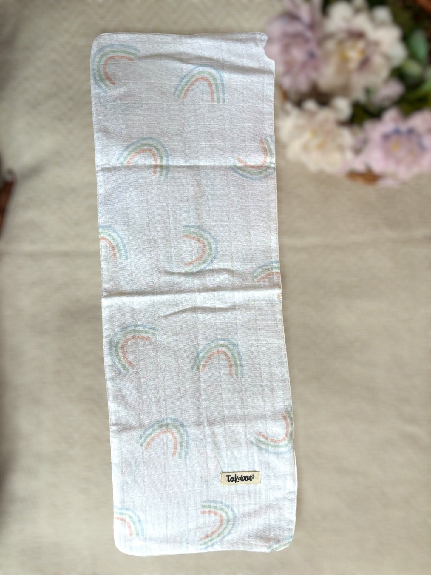 Organic Cotton Double Layered Extra Large Size Burp Cloth - Assorted Set of 3