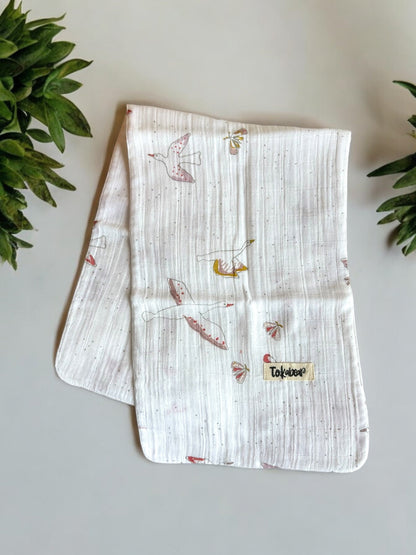 Organic Cotton Double Layered Extra Large Size Burp Cloth - Assorted Set of 3