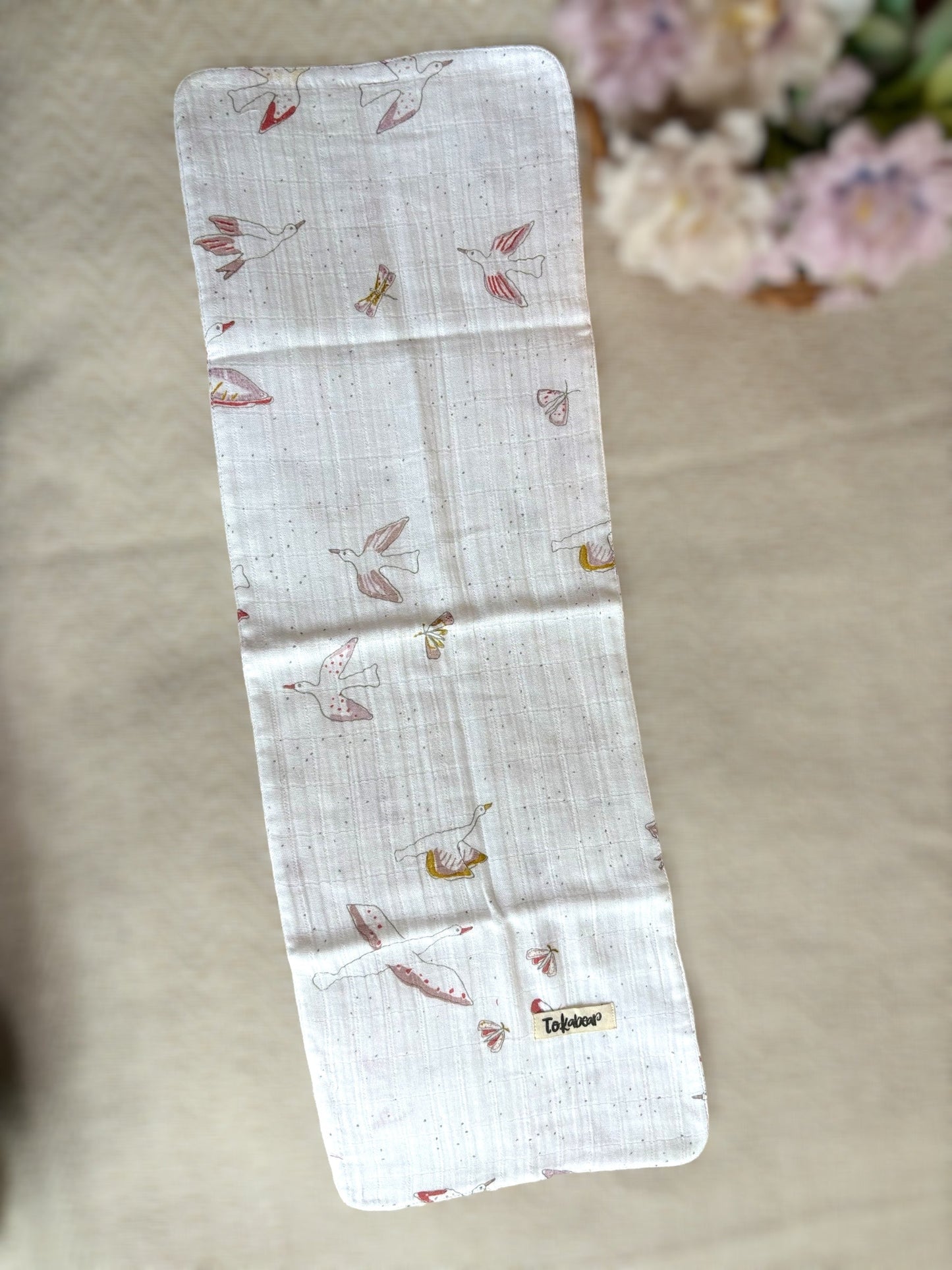 Organic Cotton Double Layered Extra Large Size Burp Cloth - Assorted Set of 3