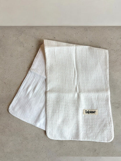 Organic Cotton Double Layered Extra Large Size Burp Cloth - Assorted Set of 3