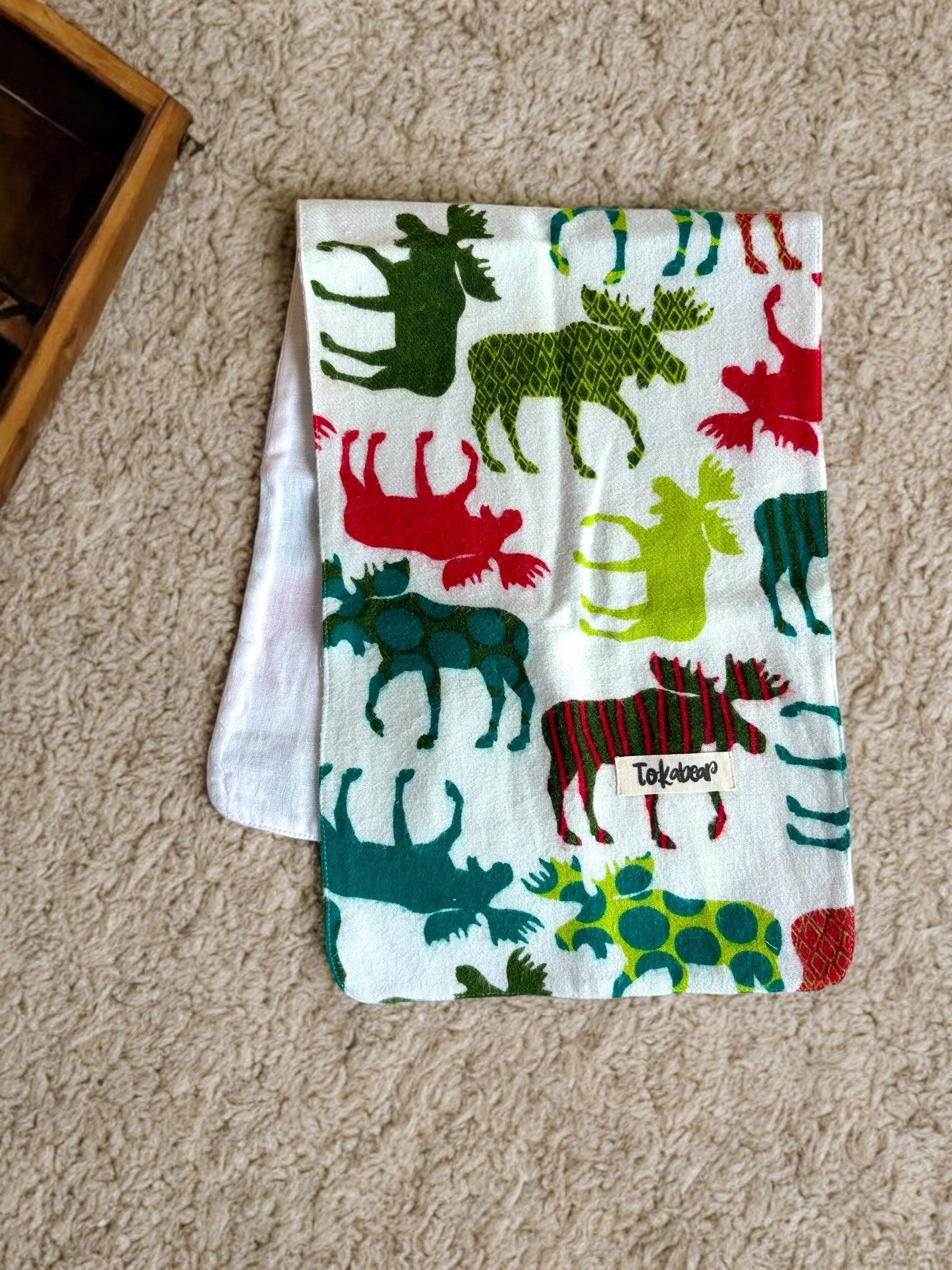 Organic Cotton Double Layered Extra Large Size Burp Cloth - Assorted Set of 3