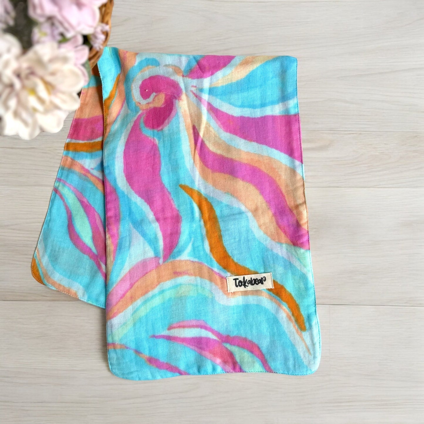 Organic Cotton Double Layered Extra Large Size Burp Cloth - Assorted Set of 3