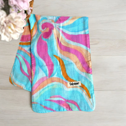 Organic Cotton Double Layered Extra Large Size Burp Cloth - Assorted Set of 3