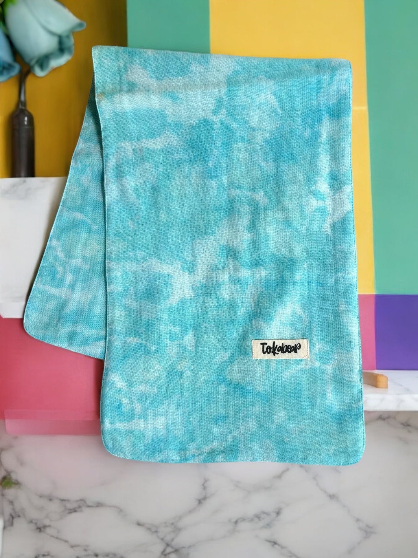 Organic Cotton Double Layered Extra Large Size Burp Cloth - Assorted Set of 3