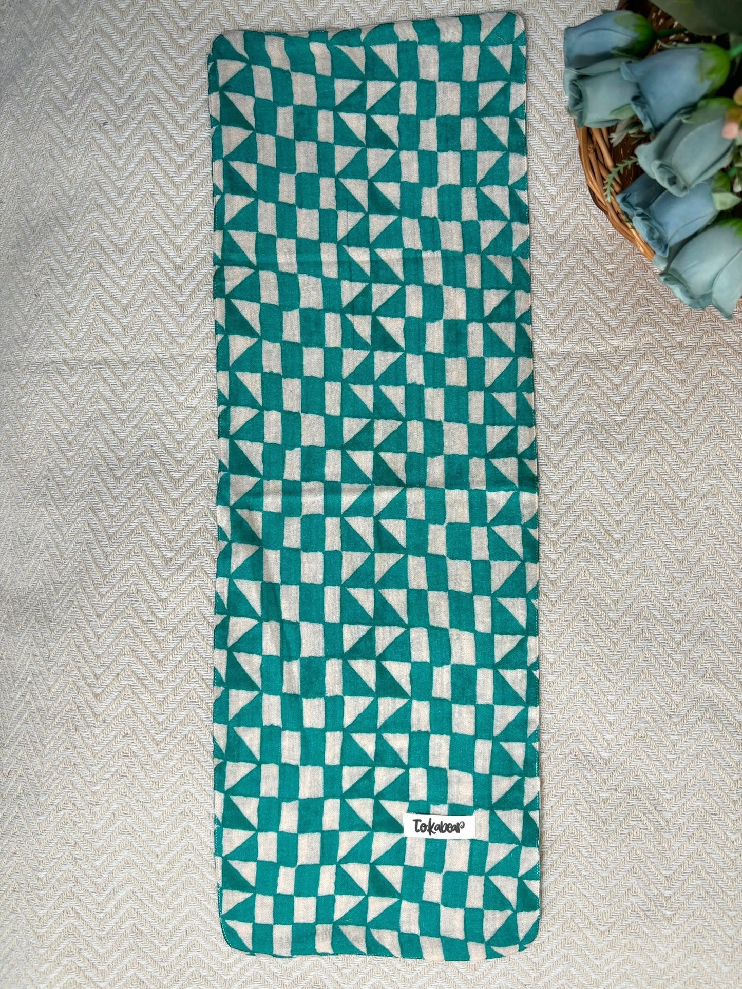 Organic Cotton Double Layered Extra Large Size Burp Cloth - Assorted Set of 3