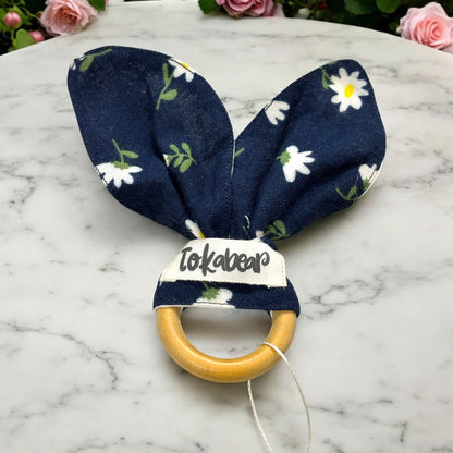 Rattle & Teether Set for Babies – Flower Bouquet Design