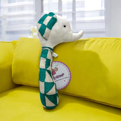 Rattle & Teether Set for Babies – Emerald Elephant