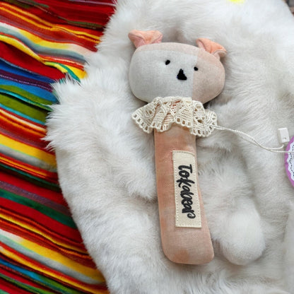 Rattle & Teether Set for Babies – Peachy Mouse