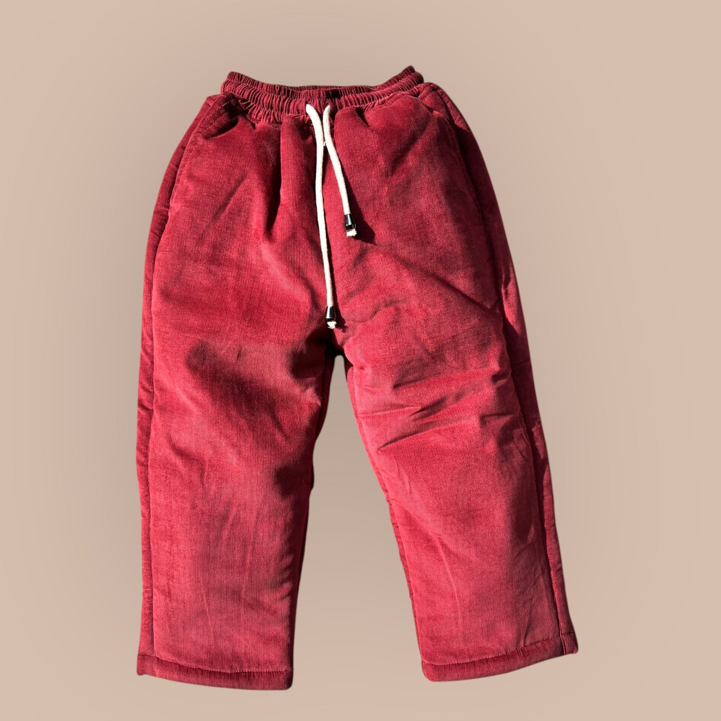 Cotton Corduroy & Sherpa Fur Shacket Set for Kids – Berry Rose