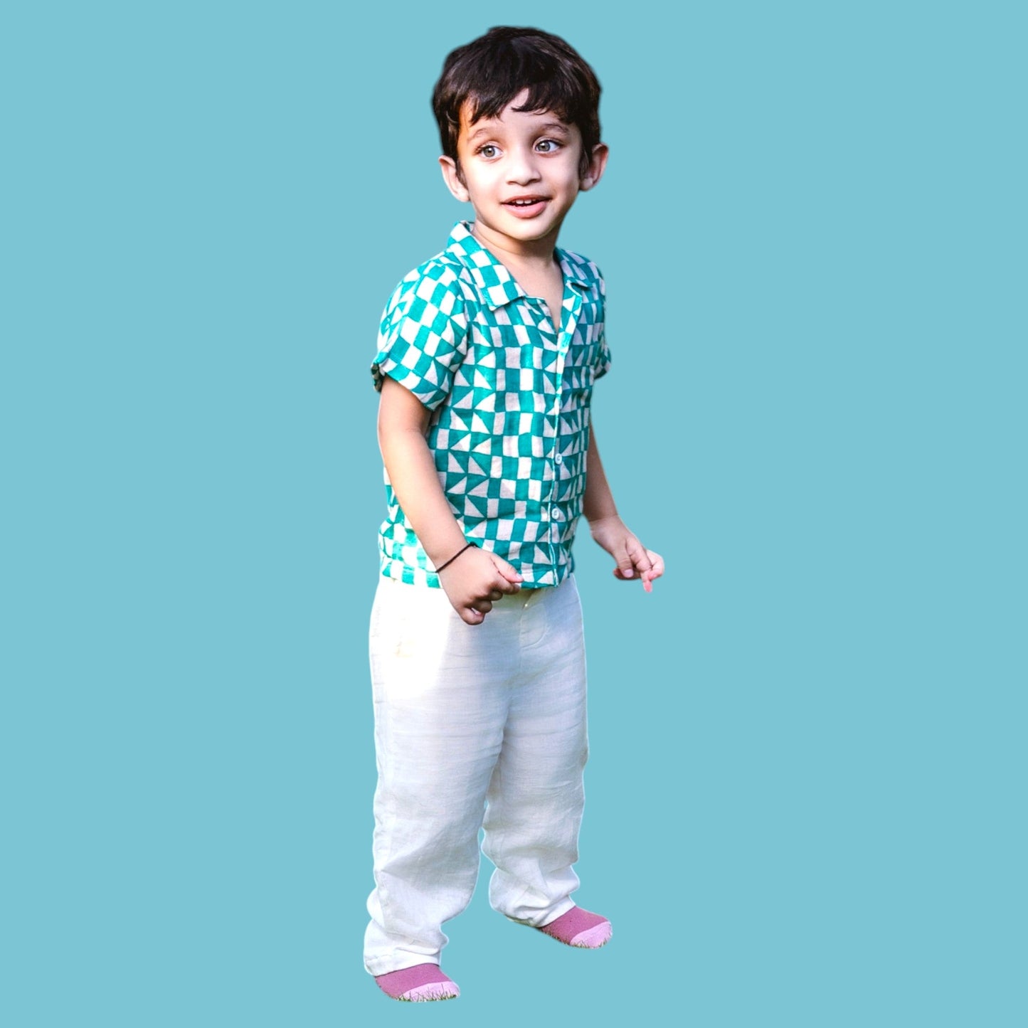 Organic Cotton Trouser/Pant for Kids – Unisex, Relaxed Fit with Adjustable Waist