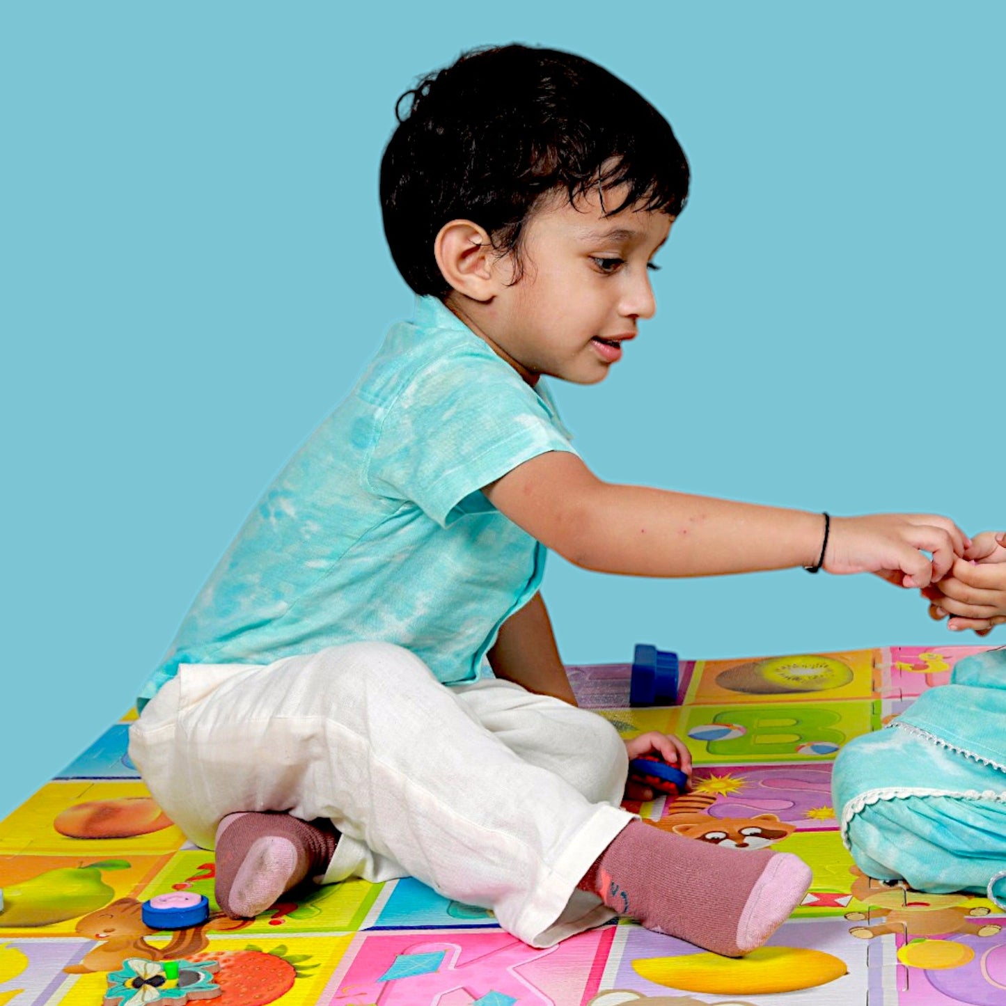 Organic Cotton Trouser/Pant for Kids – Unisex, Relaxed Fit with Adjustable Waist